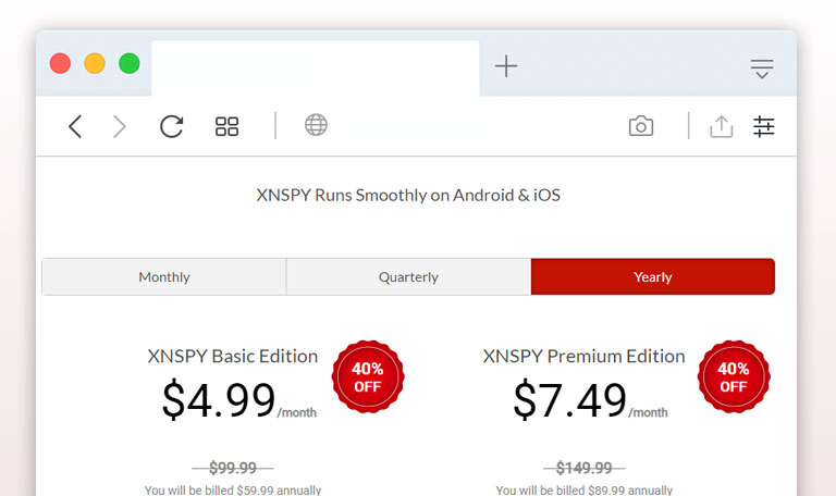 XNSpy-pricing-How Much XnSpy Costs