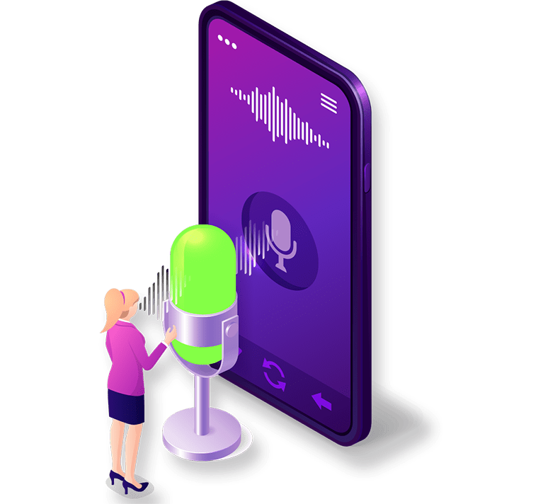 record text to voice